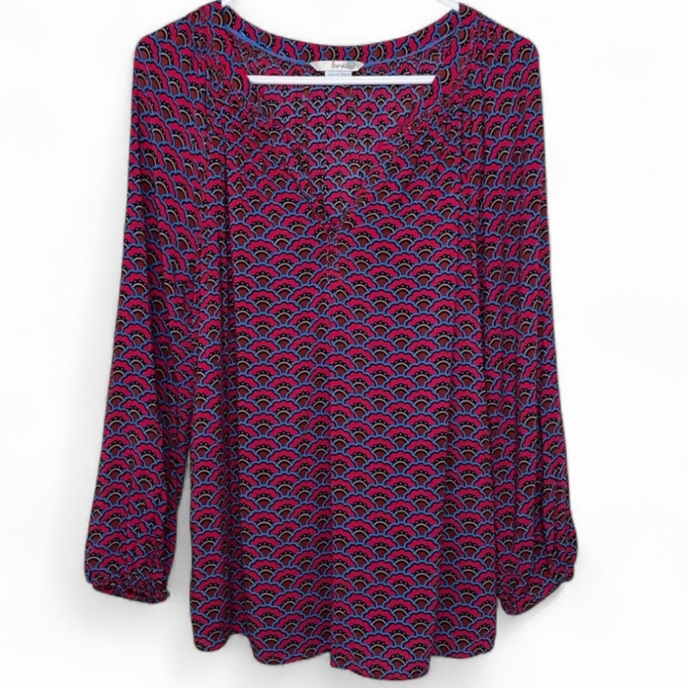 Boden 100% viscose blouse size 8
